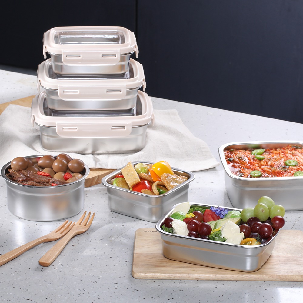 Standard stainless steel sealed container